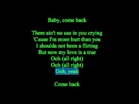 Baby Come Back lyrics [K-Ci & JoJo]