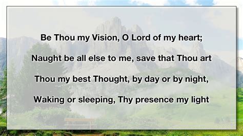 Be Thou My Vision lyrics [Matthew Smith]