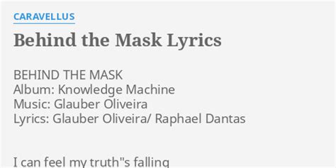 Behind the Mask lyrics [Hateworld]