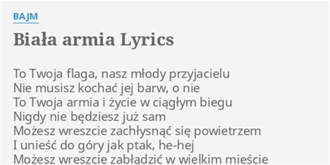 Biała armia lyrics [Bajm]