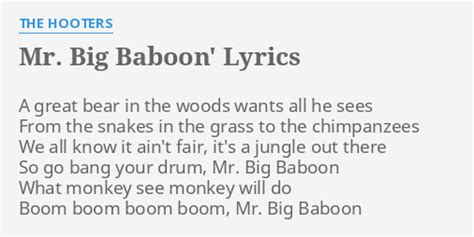 Big Baboons lyrics [Ween]