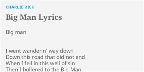 Big Man lyrics [​mike.]