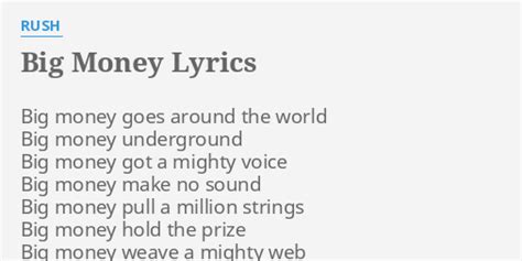 Big Money lyrics [Jimmy Wayne Garrett]