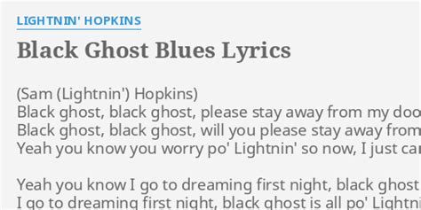 Black Ghost Blues lyrics [Lightnin' Hopkins]