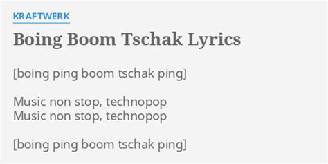 Boom Boom Tschack lyrics [AchtVier]