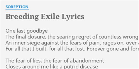 Breeding Exile lyrics [Soreption]