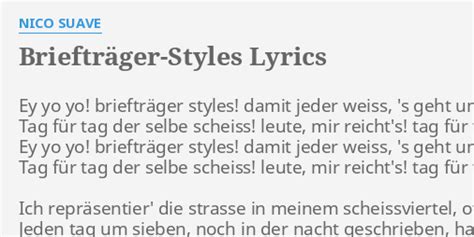Briefträger-Styles lyrics [Nico Suave]