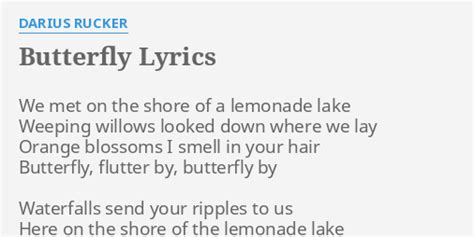 Butterfly lyrics [Darius Rucker]