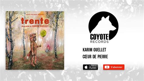 Cœur de pierre lyrics [Karim Ouellet]