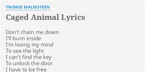 Caged Animal lyrics [Yngwie Malmsteen]