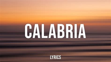 Calabria lyrics [DMNDS & Fallen Roses]
