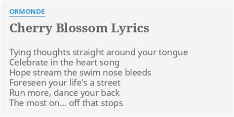 Cherry Blossoms lyrics [WhiteBoyy]