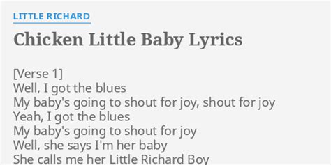 Chicken Little Baby lyrics [Little Richard]