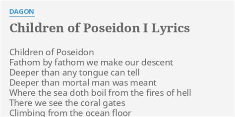 Children of Dagon lyrics [Puteraeon]