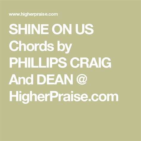 Christian lyrics [Phillips, Craig & Dean]