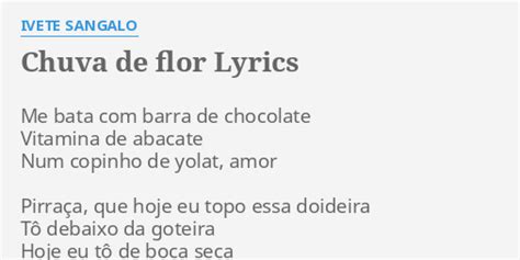 Chuva de Flor lyrics [Ivete Sangalo]