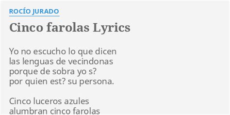 Cinco Farolas lyrics [Falete]