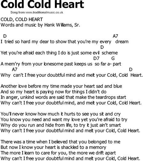 Cold Cold Heart lyrics [Esvi]