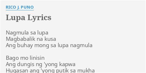 Control lyrics [Lupa J]