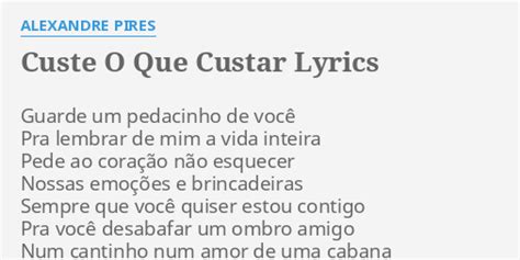 Custe O Que Custar #cqc lyrics [FrankieMiller777Bro]