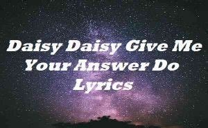DAISY lyrics [Phixel]