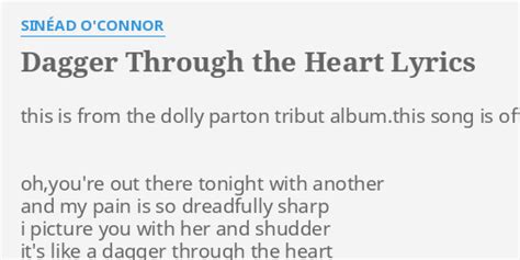 Dagger Through The Heart lyrics [Sinéad O'Connor]