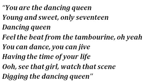 Dancing Queen lyrics [The Sugarcubes]