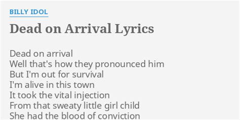 Dead on Arrival lyrics [Crystallion]