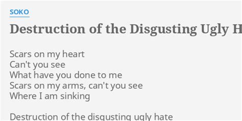 Destruction Of The Disgusting Ugly Hate lyrics [Soko (FRA)]