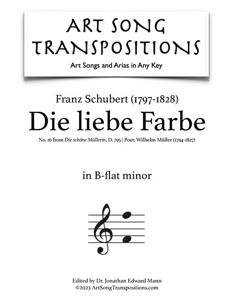 Die liebe Farbe lyrics [Franz Schubert]