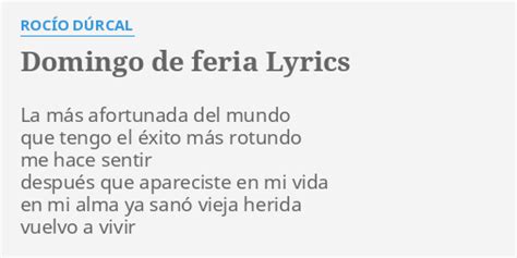 Domingo de Feria lyrics [Rocío Dúrcal]
