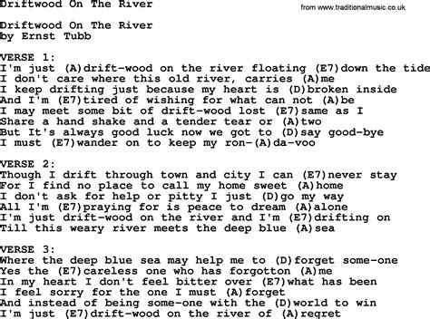 Driftwood On The River lyrics [Goldie Hill]