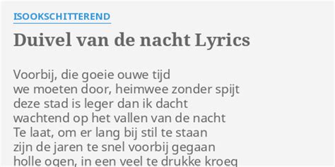 Duivel Van De Nacht lyrics [Isookschitterend!]
