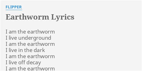 Earthworm lyrics [Street stereotype]