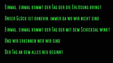 Einmal lyrics [Böhse Onkelz]