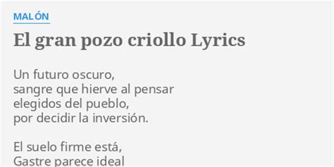 El gran pozo criollo lyrics [Malon]