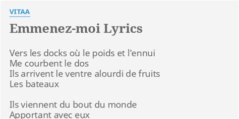 Emmenez-moi lyrics [JuL]