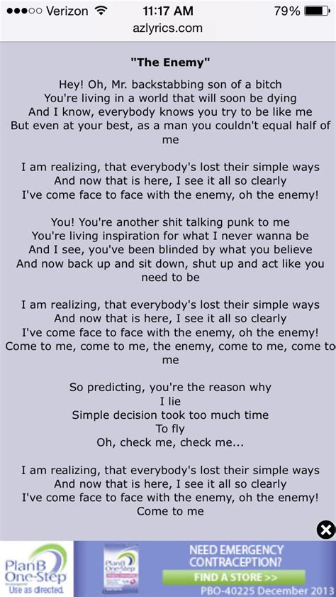 Enemy lyrics [Jester]