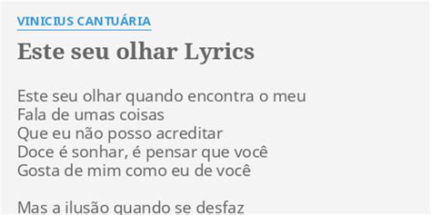 Este Seu Olhar lyrics [Arto Lindsay]