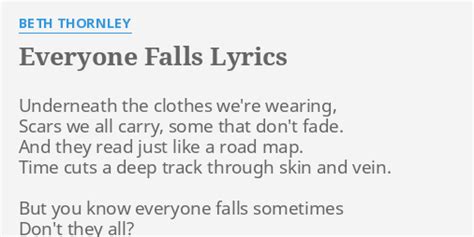 Everyone Falls lyrics [Beth Thornley]