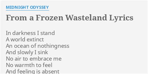 From A Frozen Wasteland lyrics [Midnight Odyssey]