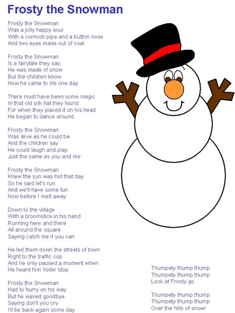 Frosty the Snowman lyrics [Barney]