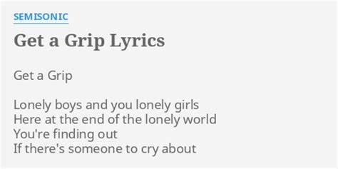Get a Grip lyrics [Las Robertas]