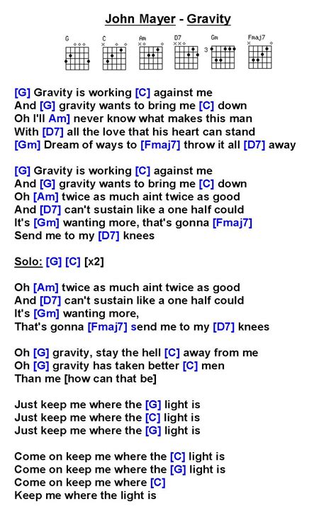 Gravity lyrics [Forever Unknown]