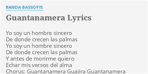 Guantanamera lyrics [Banda Bassotti]