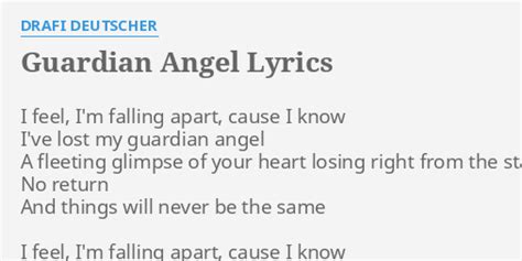Guardian Angel lyrics [Drafi Deutscher]