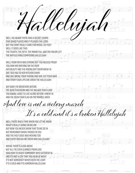 Hallelujah lyrics [IM4NI]