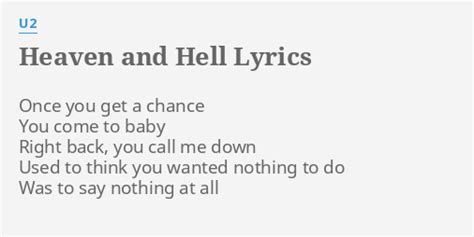 Heaven And Hell lyrics [U2]
