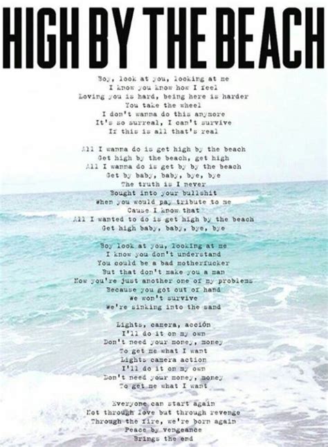 High By The Beach lyrics [Lana Del Rey]