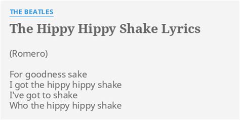 Hippy Hippy Shake lyrics [The Beatles]